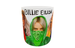 Billie Eilish Plantilla Editable para Taza