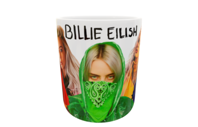 Billie Eilish Plantilla Editable para Taza