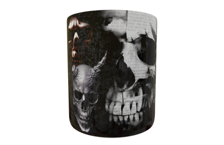 Calaveras Plantilla Editable para Taza - Imagen 7