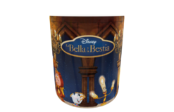 La Bella y La Bestia Plantilla Editable para Taza