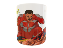 ¡Piensa Mark, Piensa! Omni Man Invencible Plantilla Editable para Taza Gratis