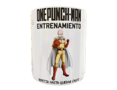 Entrenamiento One Punch Man Plantilla Editable para Sublimación de Taza - Imagen 12
