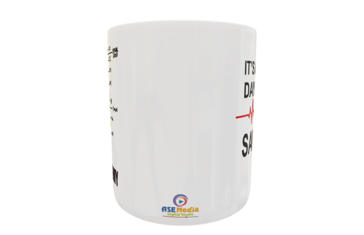 Anatomia de Grey Plantilla Editable para Sublimación de Taza