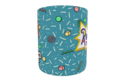 Aventuras en Pañales, Carlitos Plantilla Editable para Sublimación de Taza