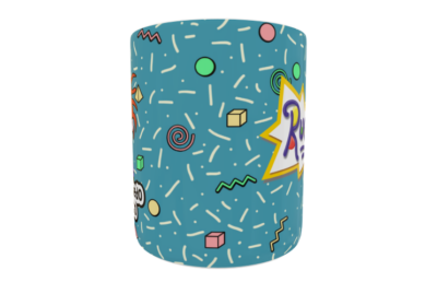 Aventuras en Pañales, Carlitos Plantilla Editable para Sublimación de Taza