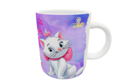 Aristogatos, Gatita Marie Plantilla Editable para Sublimación de Taza