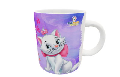 Aristogatos, Gatita Marie Plantilla Editable para Sublimación de Taza