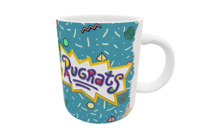 Aventuras en Pañales, Carlitos Plantilla Editable para Sublimación de Taza