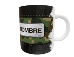 Foto Militar Camuflaje Plantilla Editable para Taza Gratis