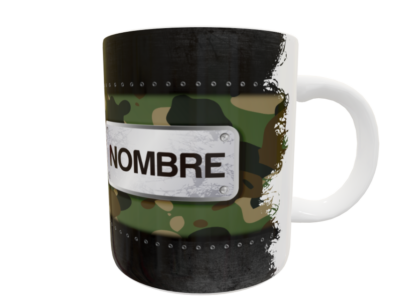Foto Militar Camuflaje Plantilla Editable para Taza Gratis