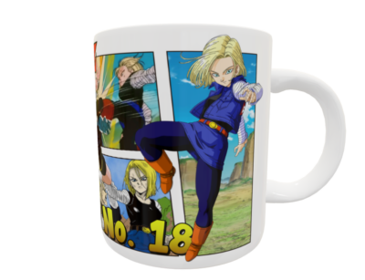 Dragon Ball Z, Número 18 Plantilla Editable para Taza - Imagen 13