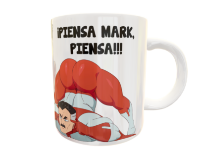 Omni Man, ¡Piensa Mark, Piensa!!! Plantilla Editable para Taza - Imagen 7