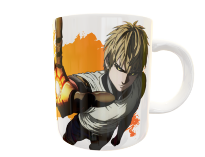 Genos, One Punch Man Plantilla Editable para Sublimación de Taza - Imagen 12