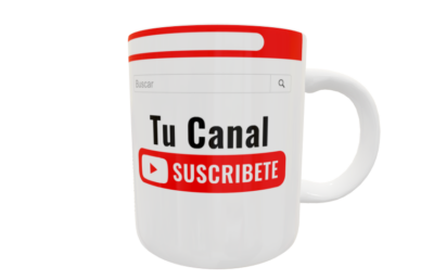 Canal de Youtube Plantilla Editable para Taza - Imagen 12