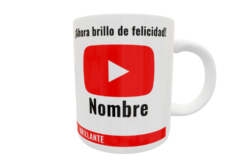 Yotube Pelo Plantilla Editable para Taza