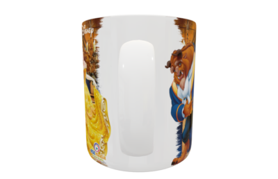 La Bella y La Bestia Plantilla Editable para Taza
