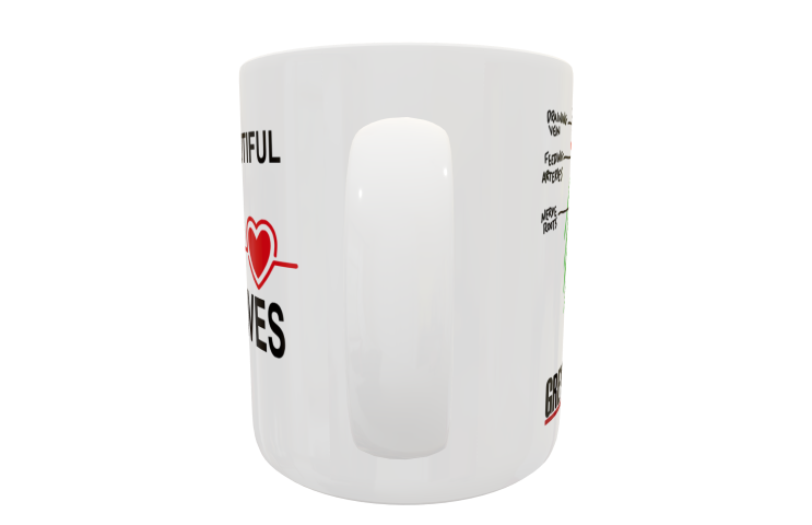 Anatomia de Grey Plantilla Editable para Sublimación de Taza