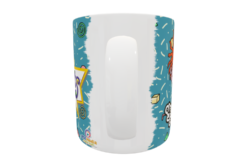 Aventuras en Pañales, Carlitos Plantilla Editable para Sublimación de Taza