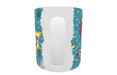 Aventuras en Pañales, Carlitos Plantilla Editable para Sublimación de Taza