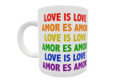 Alternative view of Love is Love Amor es Amor  Plantilla Editable para Taza