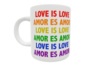 Alternative view of Love is Love Amor es Amor  Plantilla Editable para Taza