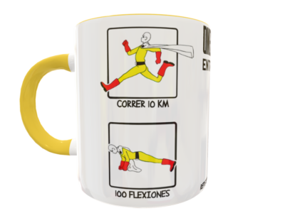 Entrenamiento One Punch Man Plantilla Editable para Sublimación de Taza - Imagen 2