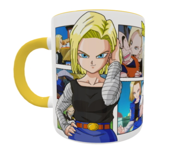 Dragon Ball Z, Número 18 Plantilla Editable para Taza - Imagen 8