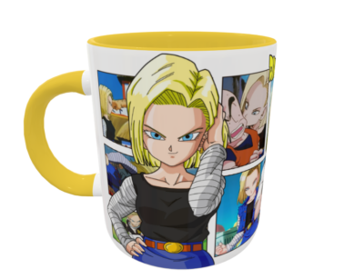Dragon Ball Z, Número 18 Plantilla Editable para Taza - Imagen 9