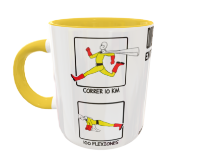 Entrenamiento One Punch Man Plantilla Editable para Sublimación de Taza - Imagen 3