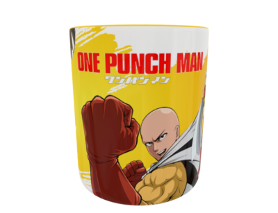 One Punch Man Plantilla Editable para Sublimación de Taza