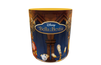 La Bella y La Bestia Plantilla Editable para Taza