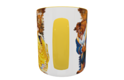 La Bella y La Bestia Plantilla Editable para Taza