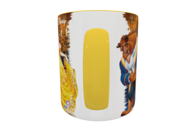 La Bella y La Bestia Plantilla Editable para Taza