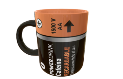 Alternative view of Bateria Duracell, Cafeína Recargable Plantilla Editable para Taza