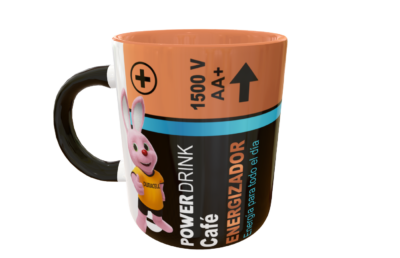 Bateria Duracell Ultra, Café Bateria Plantilla Editable para Taza