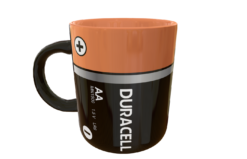 Bateria Duracell Plantilla Editable para Taza
