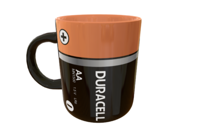 Bateria Duracell Plantilla Editable para Taza