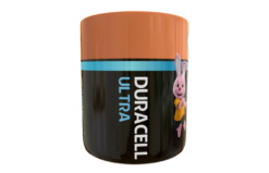 Bateria Duracell Ultra, Café Bateria Plantilla Editable para Taza