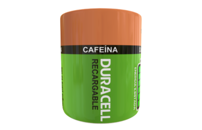 Bateria Duracell Recargable Plantilla Editable para Taza