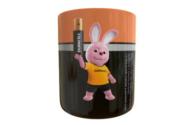 Bateria Duracell Plantilla Editable para Taza