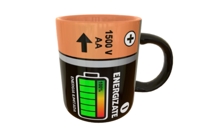 Bateria Duracell, Cafeína Recargable Plantilla Editable para Taza - Imagen 4