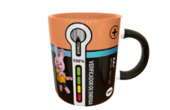 Bateria Duracell Ultra, Café Bateria Plantilla Editable para Taza