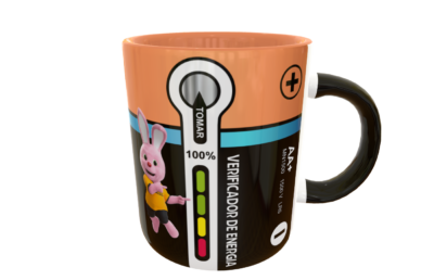 Bateria Duracell Ultra, Café Bateria Plantilla Editable para Taza