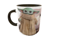 Alternative view of Mandalorian, Baby Yoda Star Wars Plantilla Editable para Taza