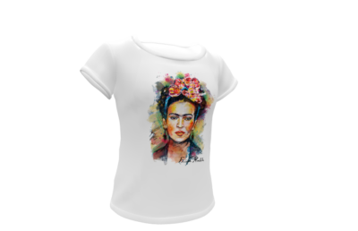 Frida Kahlo #02 Plantilla Editable para Playera - Imagen 5