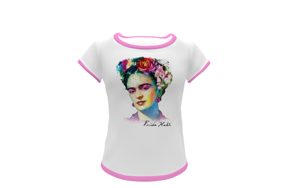 Frida Kahlo Plantilla Editable para Playera - Imagen 7