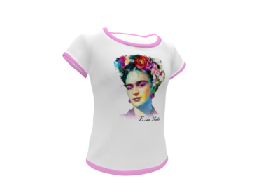 Frida Kahlo Plantilla Editable para Playera - Imagen 9