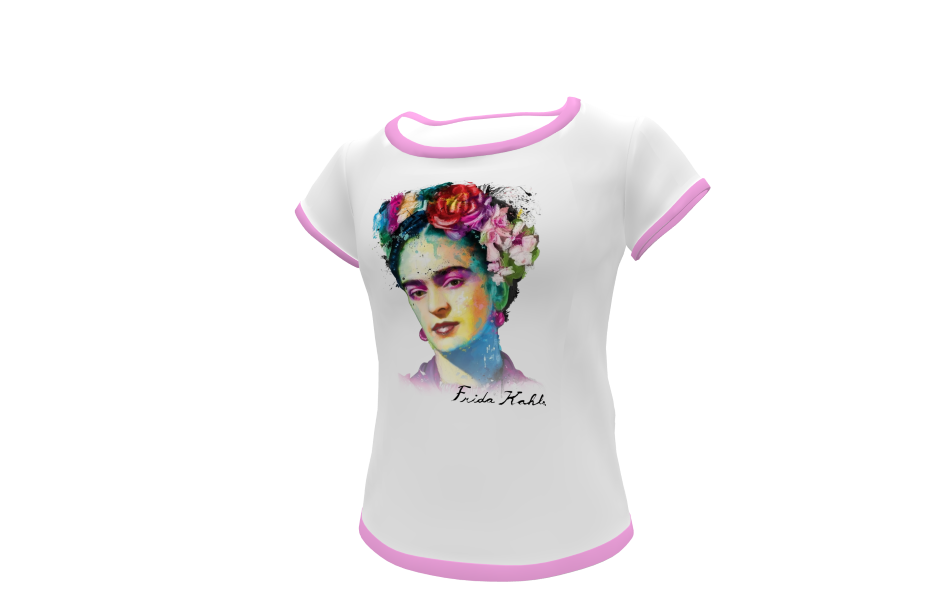 Frida Kahlo Plantilla Editable para Playera - Imagen 10