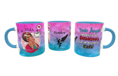 Frida Kahlo #04 Plantilla Editable para Taza