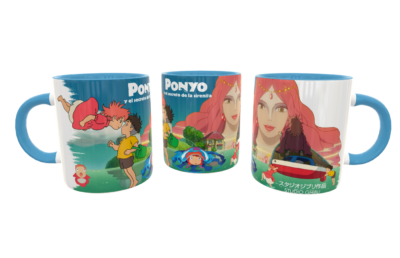 Ponyo y El Secreto de la Sirenita Studio Ghibli Plantilla Editable para Taza